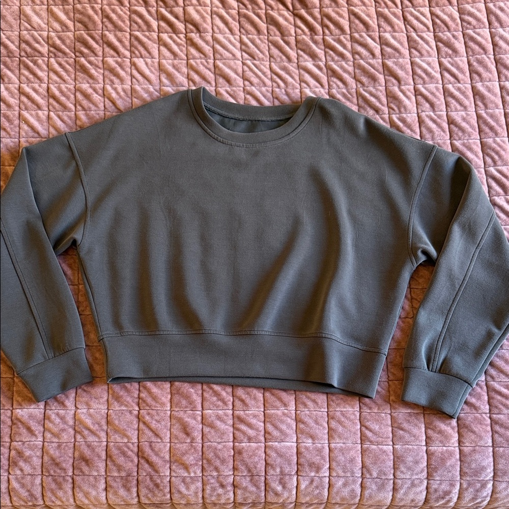 Amazon Women's Crew Neck Sweater - Dark Gray Small